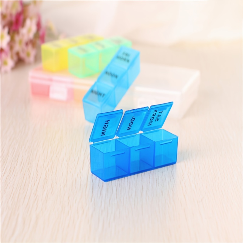 Colorful 21 Grids Detachable Mini Medicine Box
